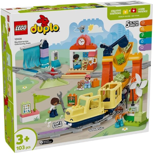 LEGO DUPLO Town Big Interactive Community Train Set 10428