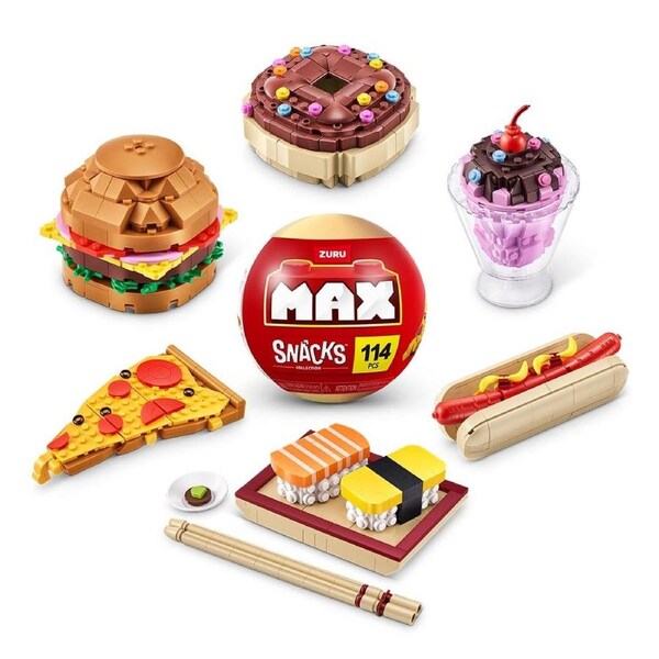 Zuru Brands - MAX Premium Snacks Building Bricks Collection (Single Ball)