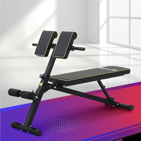150 kg Capacity Everfit Roman Chair Adjustable Weight Bench Strength Training Preacher Curls