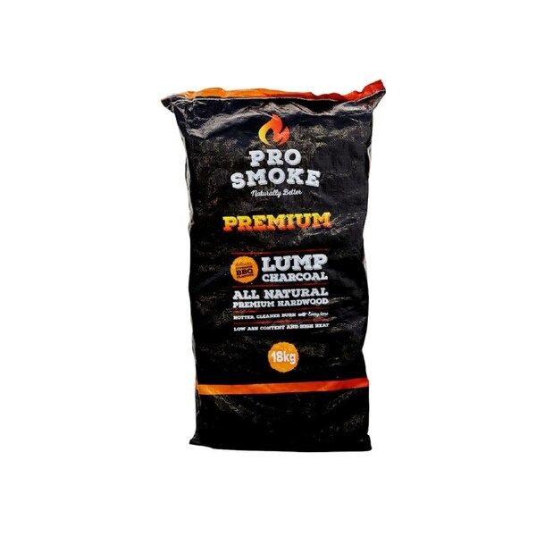 Pro Smoke Premium Hardwood Lump Charcoal 18kg