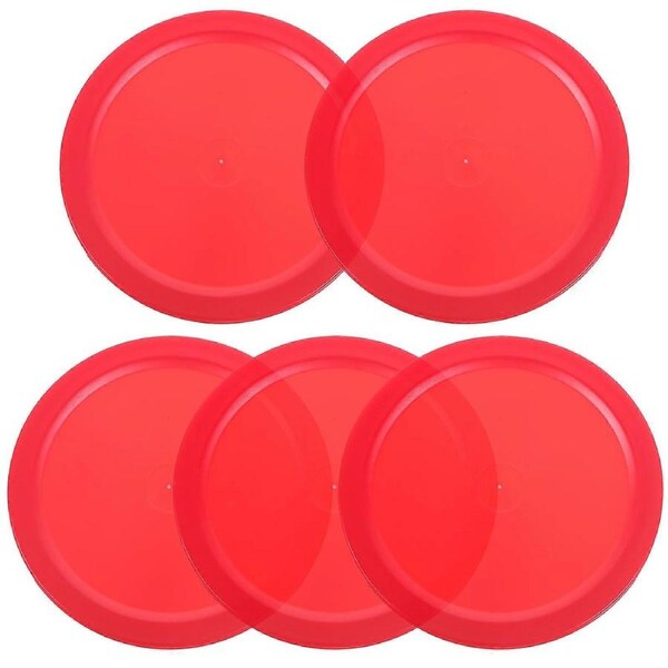 5Pcs Air Hockey Pucks Table Hockey Pucks Plastic Hockey Piece Air Hockey Table Accessories