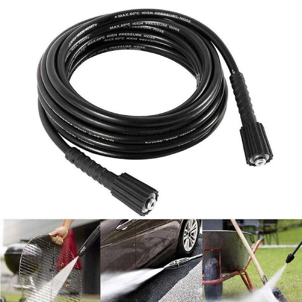 Replacement High Pressure Washer Hose 10M M22 Connector Water Cleaning Pipe