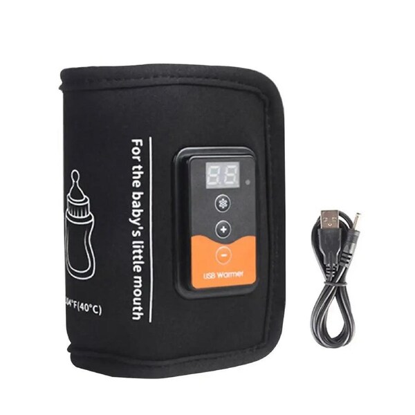Portable USB Baby Bottle Warmer with LCD Display
