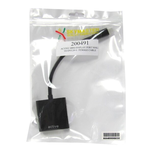 Skymaster Active Mini Display Port Male to DVI 24+1 Female cable
