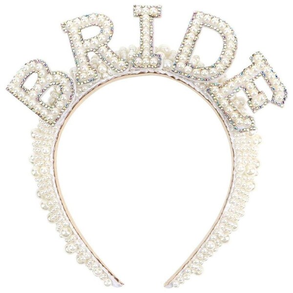 Elegant Bride Pearl Headband Bridal Hair Accessories Wedding Party Ornament