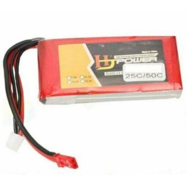 2s 7.4v 1300mAh 25C Lipo Li-Po Battery w/ Jst Plug for RC FPV Drone Heli Car