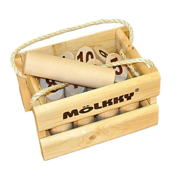 Molkky Wooden Classic Interactive Outdoor Fun Game (AAC540139)