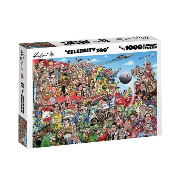 Kick Ass Games Whos Who in the Celebrity Zoo Jigsaw Puzzle 1000 Pieces