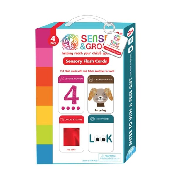 Sense & Grow Sensory Flash Cards 40 Cards for Ages 3+ (BMS017501)