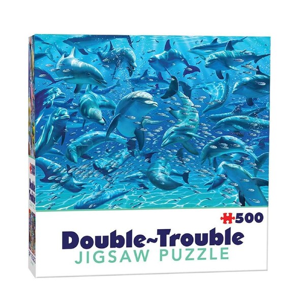 Cheatwell Dolphins Double-Trouble Jigsaw Puzzle 500 Pieces (CHE28552)