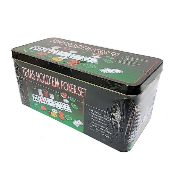 Texas Hold Em Poker Set Tournament Style Gambling Game 4g (CAS025299)