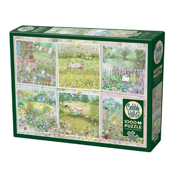 Cobble Hill Cottage Gardens Jigsaw Puzzle incl Poster 1000pcs (COB40013)