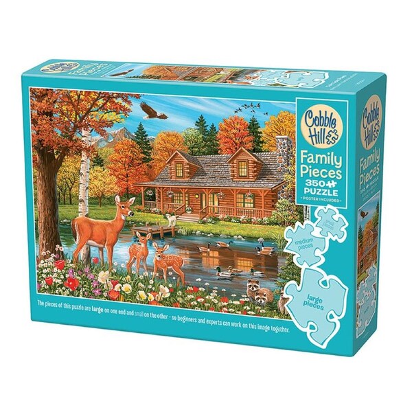Cobble Hill Cottage Pond Family Pieces Jigsaw Puzzle 350pcs (COB47036 ...