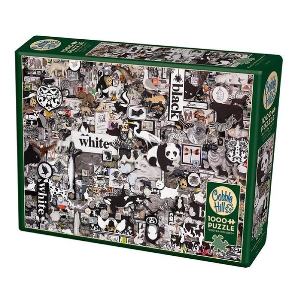 Cobble Hill Black & White Animals Jigsaw Puzzle 1000 Pieces (COB40043)