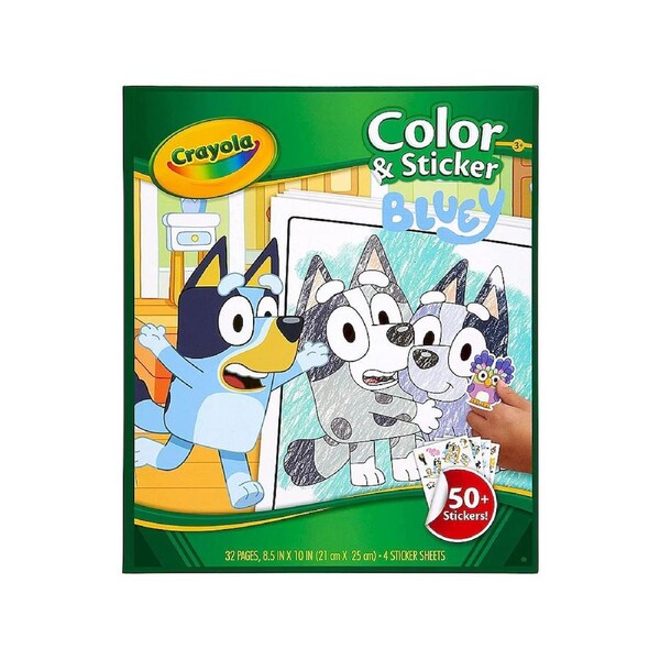 Crayola Bluey Color & Sticker 50+ Stickers 32 Pages (CRA04-2664)