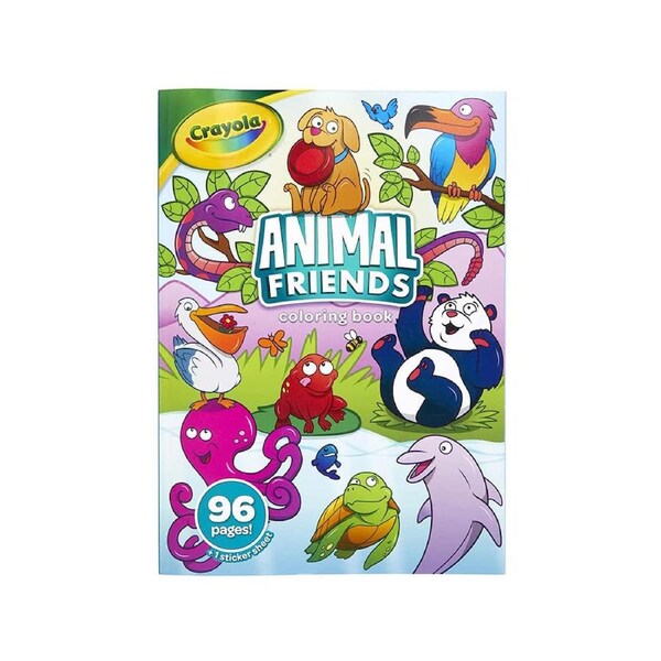 Crayola Animal Friends Colouring Book +1 Sticker Sheet (CRA04-2637)