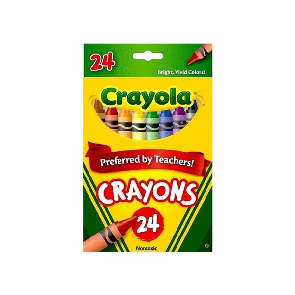 Crayola Tuck Box Crayons Non-Toxic for Kids 24 Pack (CRA52-24)