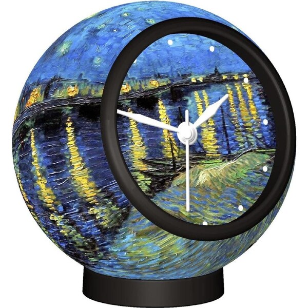 Pintoo Clock Starry Night Mini Sized Flat Pieces 3D Puzzle (CUBC1069)