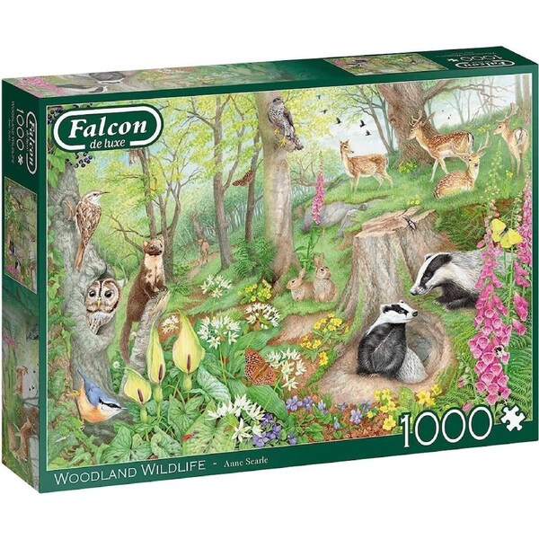 Falcon De Luxe Woodland Wildlife Jigsaw Puzzle 1000 Pieces (FAL11322)