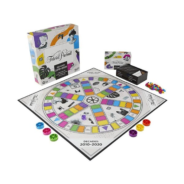 Hasbro Trivial Pursuit Decades 2010-2020 Board Game 2-6 Players (HASF2706)
