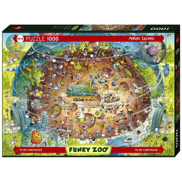 Heye Funky Zoo Cosmic Habitat Jigsaw Puzzle 1000 Pieces (HEY30013)