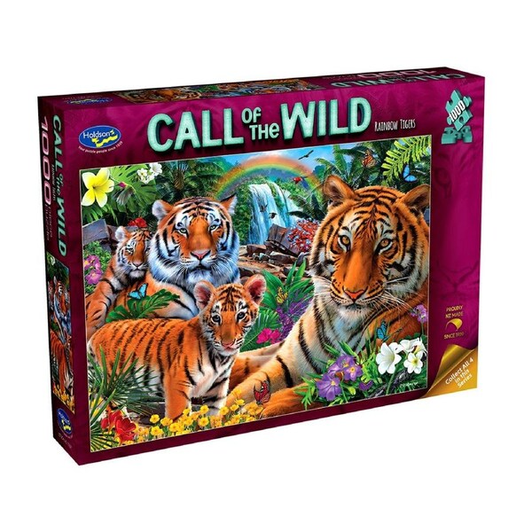 Holdson Call of the Wild Rainbow Tigers Jigsaw Puzzle 1000pcs (HOL775712)