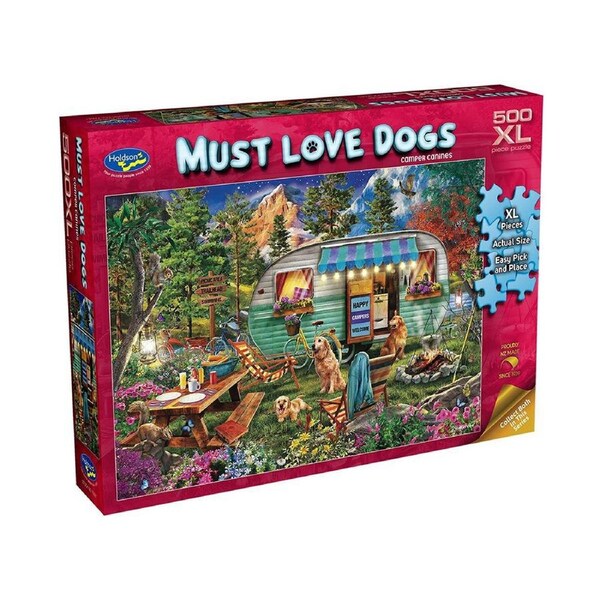 Holdson Must Love Dogs Camper Canines Jigsaw Puzzle XL 500pcs (HOL775514)
