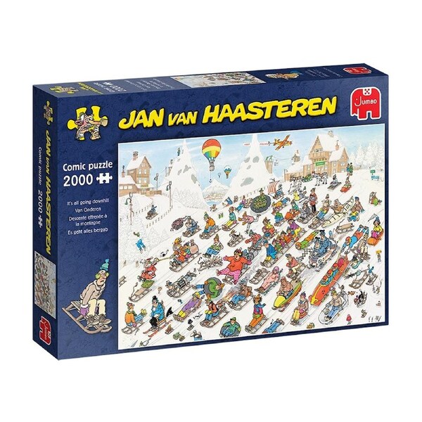 Jumbo Jan Van Haasteren Its All Going Downhill Jigsaw Puzzle 2000pcs (JUM00026)