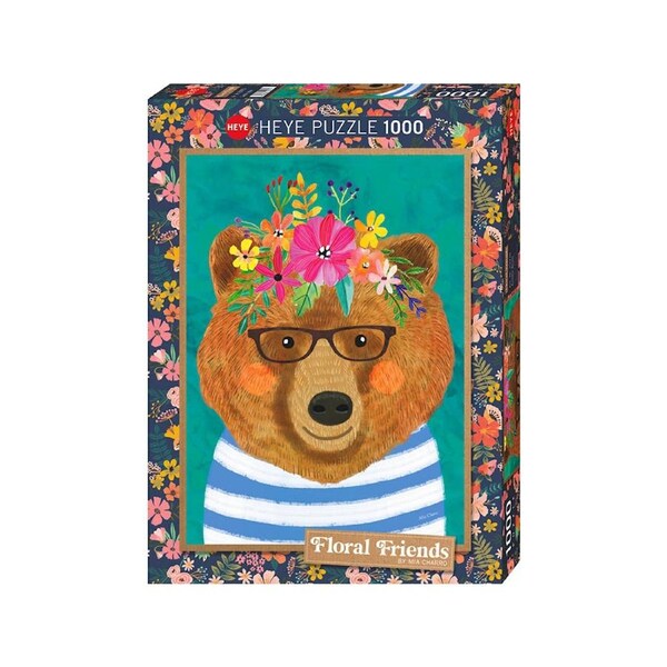 Heye Floral Friends Gentle Bruin by Mia Charro Jigsaw Puzzle 1000pcs (HEY29970)
