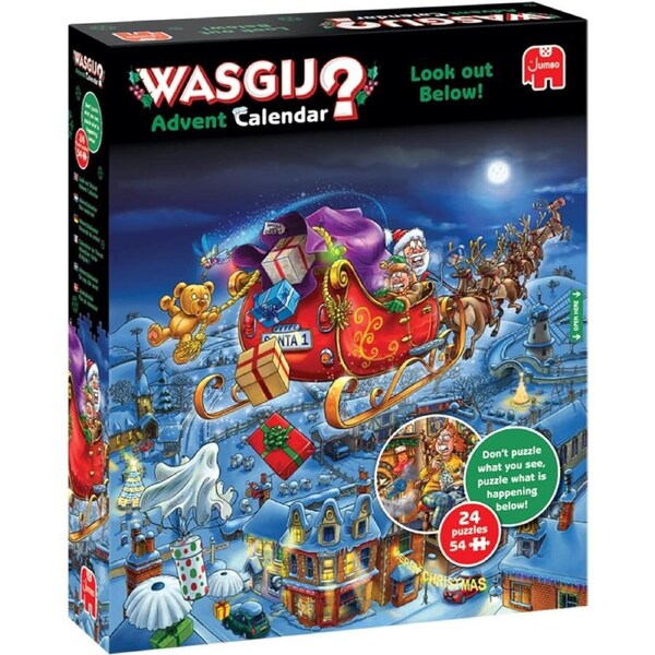 Jumbo Wasgij Xmas Advent Calendar Jigsaw Puzzles 24 x 54 Pieces (JUM01872)