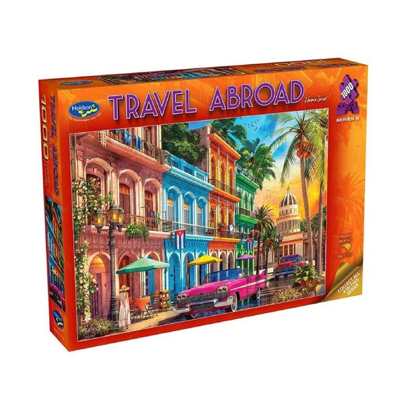 Holdson Travel Abroad Havana Sunset Jigsaw Puzzle 1000pcs (HOL777396)