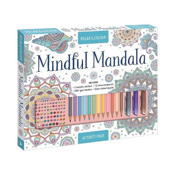 Lake Press Relax & Colour Mindful Mandala Activity Pack (LAK234425)