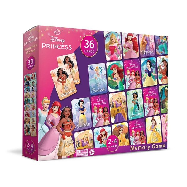 Crown Disney Princess Memory Game 2-4 Players Ages 3+ (MJM204494)