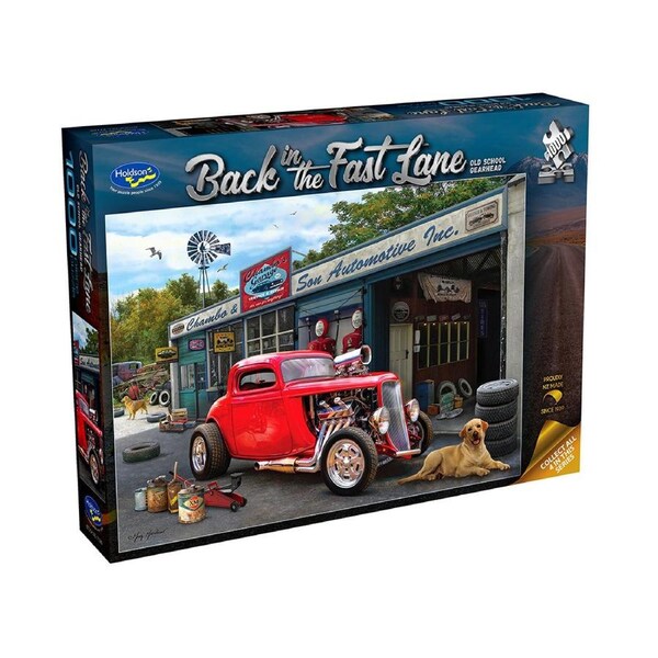 Holdson Back in the Fast Lane Old School Gearhead Jigsaw Puzzle (HOL777891)