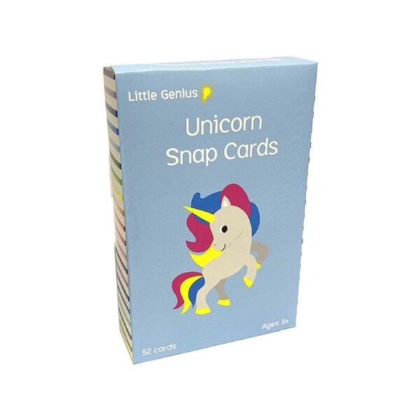 Lake Press Little Genius Unicorn Snap Cards for Ages 3+ (LAK225966)