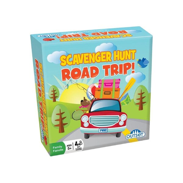 Outset Media Scavenger Hunt Road Trip Card Game 2+ Players Ages 5+ (OUT11603)