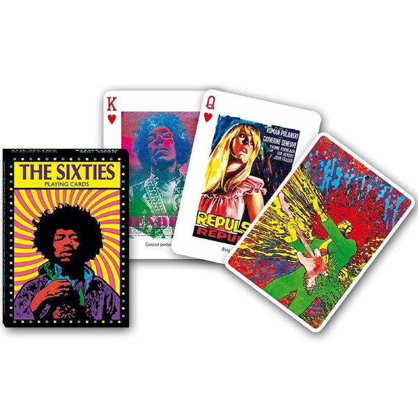 Piatnik The Sixties Poker Playing Cards Single Deck (PIA1666)
