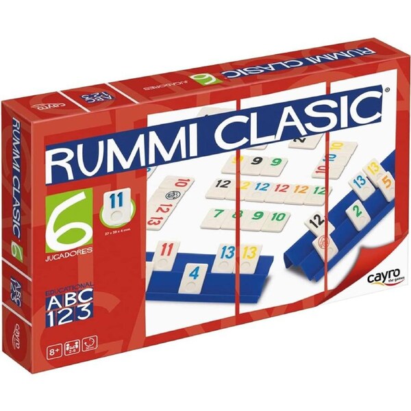 Cayro Rummi Classic Game 2-6 Players Ages 8+ 27 x 38 x 4mm (RUM707447)