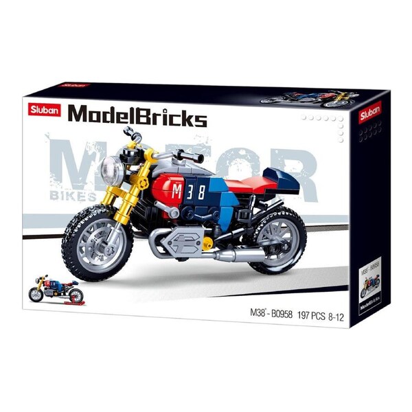 Sluban Model Bricks Motorcycle M38 Plastic Construction 197pcs (SLUB0958)