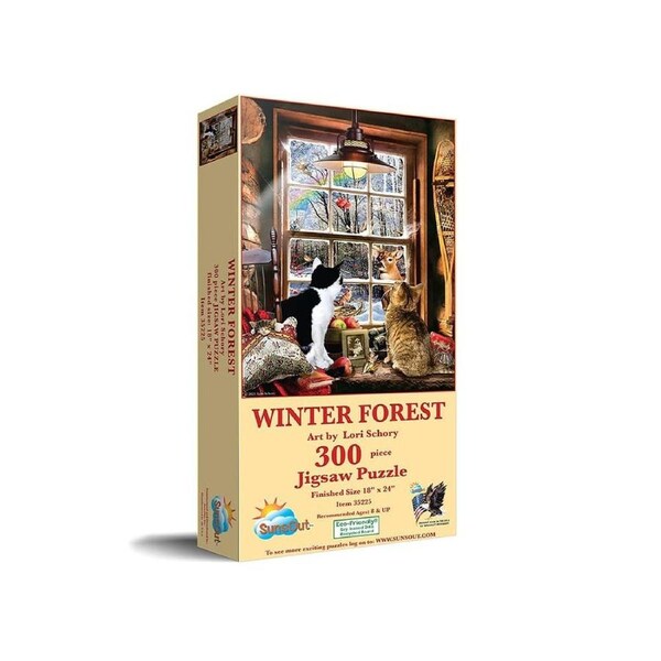 SunsOut Winter Forest by Lori Schory Jigsaw Puzzle XL 300 Pieces (SUN35225)