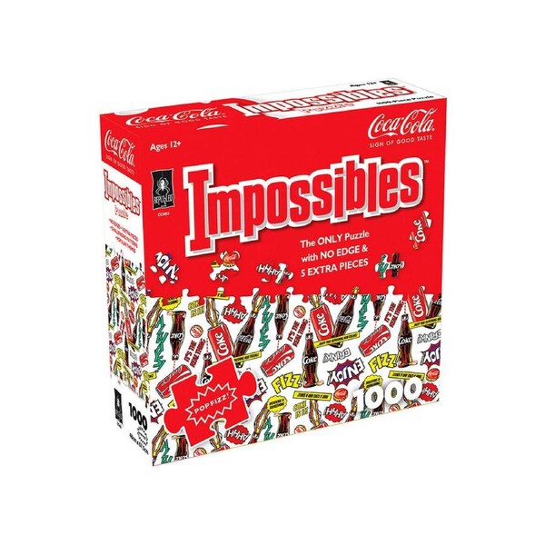 BePuzzled Impossibles Coca-Cola Pop Fizz Jigsaw Puzzle 1000 Pieces (UNI001481)