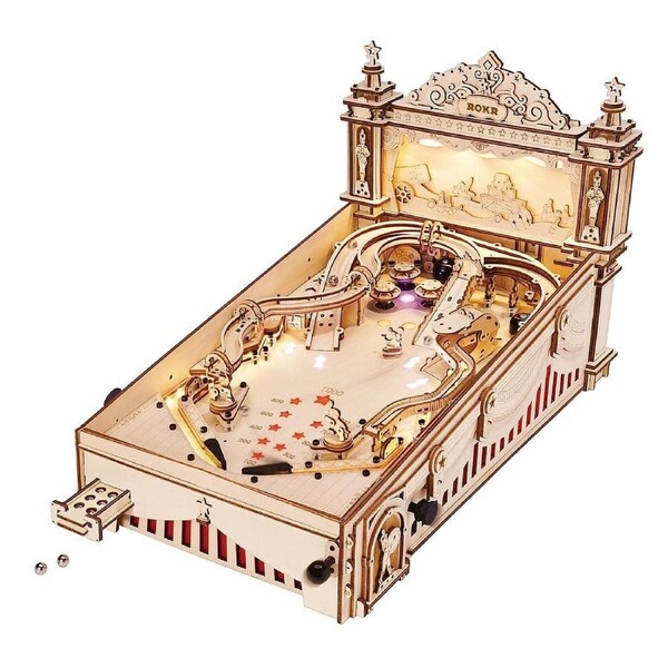 Rokr Classical 3D Pinball Machine 3D Wooden Puzzle EG01 (ROB118902)