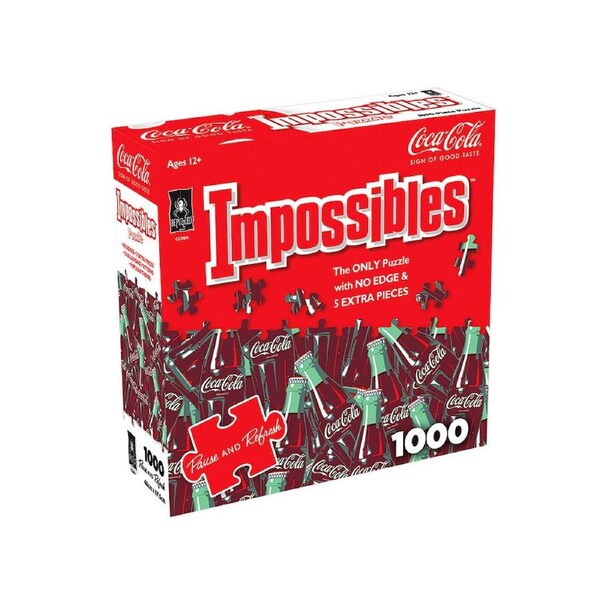 BePuzzled Impossibles Coca-Cola Pause & Refresh Jigsaw Puzzle 1000pc (UNI001474)