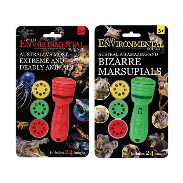 Wild Environmental Science Projector Torch Animals for Ages 3+ (UGTT800A)