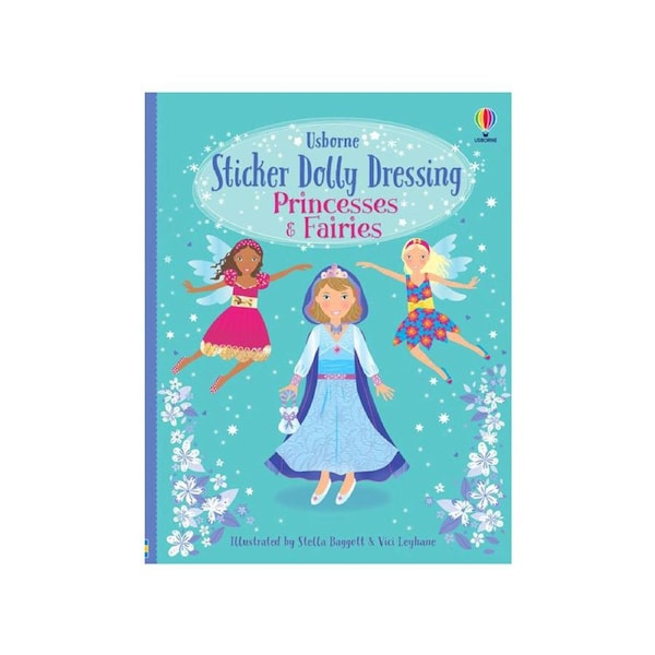 Usborne Sticker Dolly Dressing Princess & Fairies Sticker Book (USB085776)