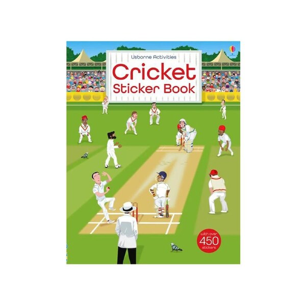 Usborne Cricket Sticker Book with over 450 Stickers (USB921770)