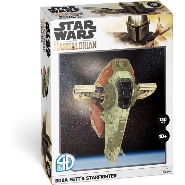 4D Cityscape Star Wars Boba Fetts Starfighter 3D Puzzle 130 Pieces (UG4D51305)