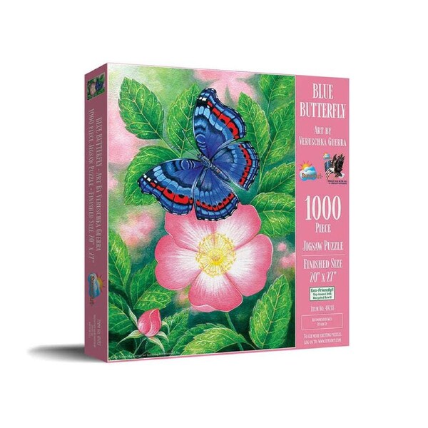 SunsOut Blue Butterfly by Veruschka Guerra Jigsaw Puzzle 1000pcs (SUN48218)