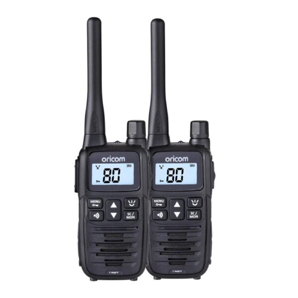 ORICOM UHF1400 1 Watt Handheld UHF CB Radio Twin Pack