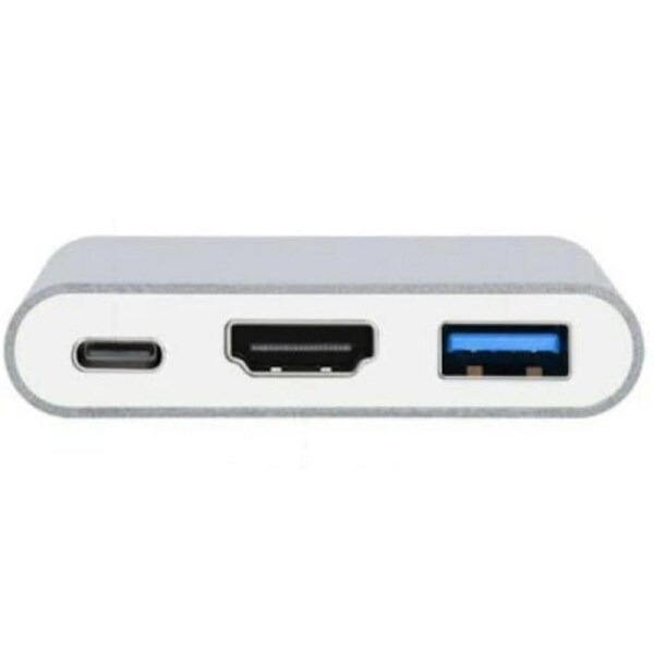 3in1 Type C to USB-C HDMI USB 3.0 Adapter Converter Cable Hub For MacBook Pro